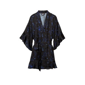 Сатиновий халат Flounce Satin Robe Stars