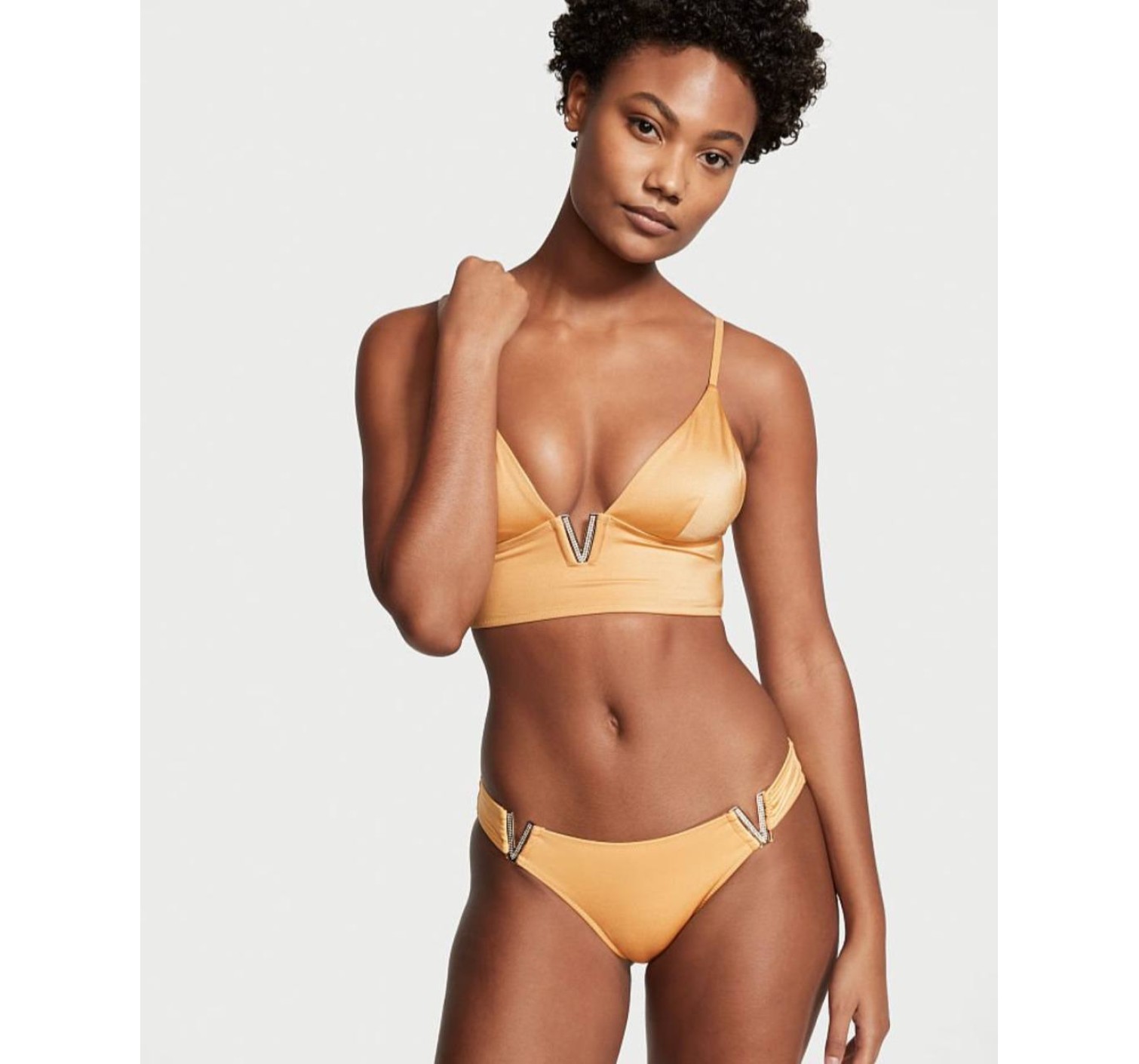 Купальник V-hardware Bralette & Brazilian panty Вікторія Сікрет