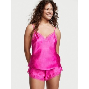 Пижама Satin Cami PJ Set Pin Dot Fuchsia Frenzy