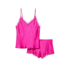 Пижама Satin Cami PJ Set Pin Dot Fuchsia Frenzy