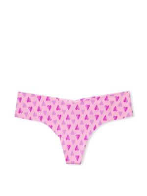 Трусики бесшовные No show Thong panty Heart print