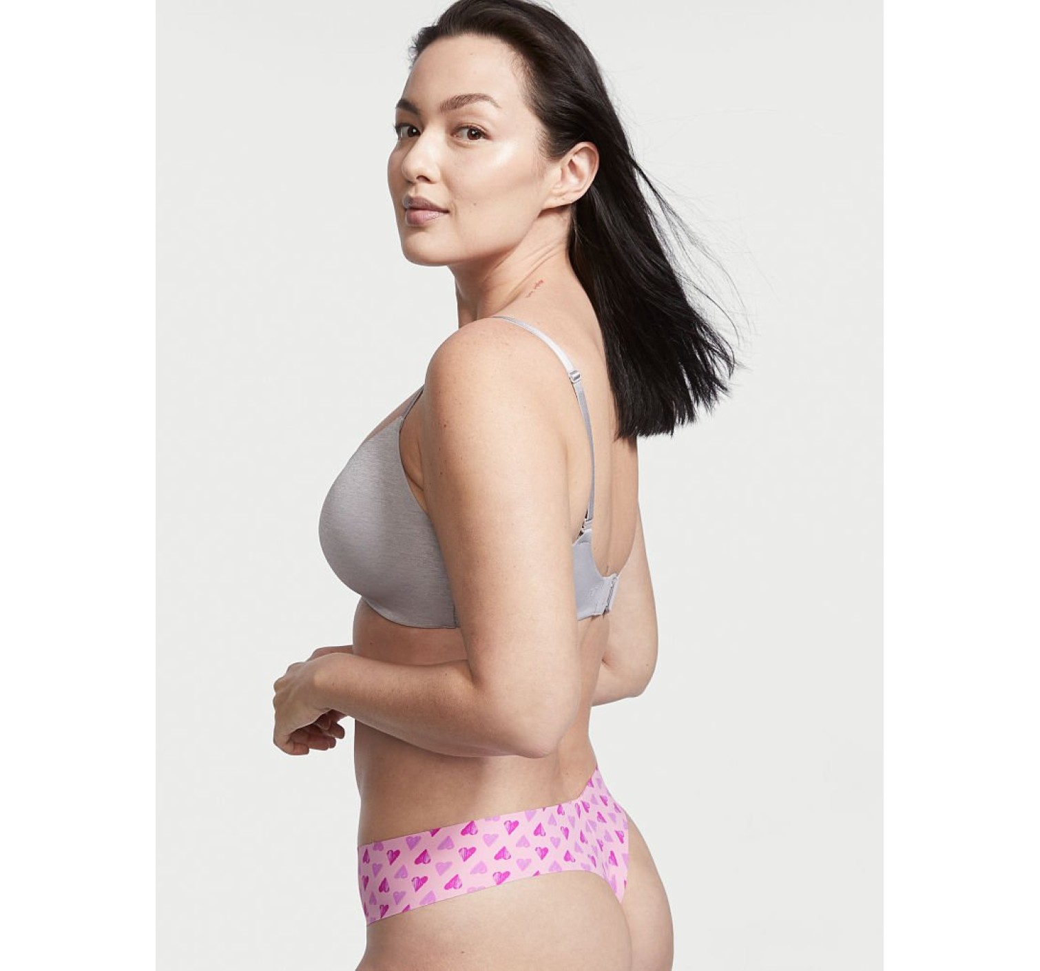 Трусики безшовні No show Thong panty Heart print
