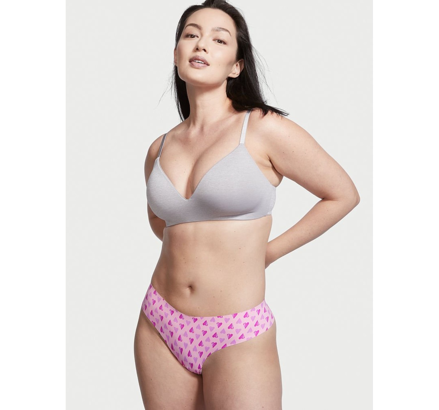 Трусики безшовні No show Thong panty Heart print