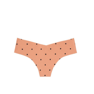 Трусики бесшовные No show Thong panty Beige Polka Dot