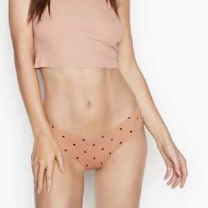 Трусики бесшовные No show Thong panty Beige Polka Dot