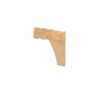 Трусики Cotton Lace Very Sexy Thong panty beige