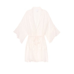 Сатиновый халат Embroidered Lace Robe