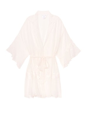 Сатиновый халат Embroidered Lace Robe