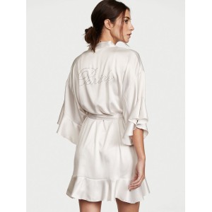 Халат Victoria Secret satin kimono logo Bride