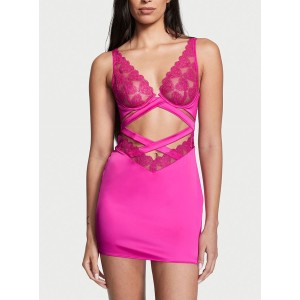 Пеньюар Виктория Сикрет Luxe Lingerie Embroidery Wired Slip Dress