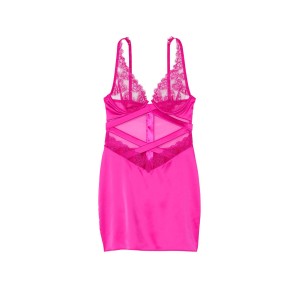 Пеньюар Виктория Сикрет Luxe Lingerie Embroidery Wired Slip Dress