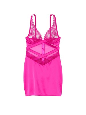 Пеньюар Виктория Сикрет Luxe Lingerie Embroidery Wired Slip Dress
