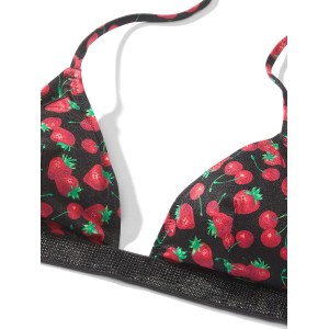 Купальник Shine Strap Triangle Bikini Mixed Berry