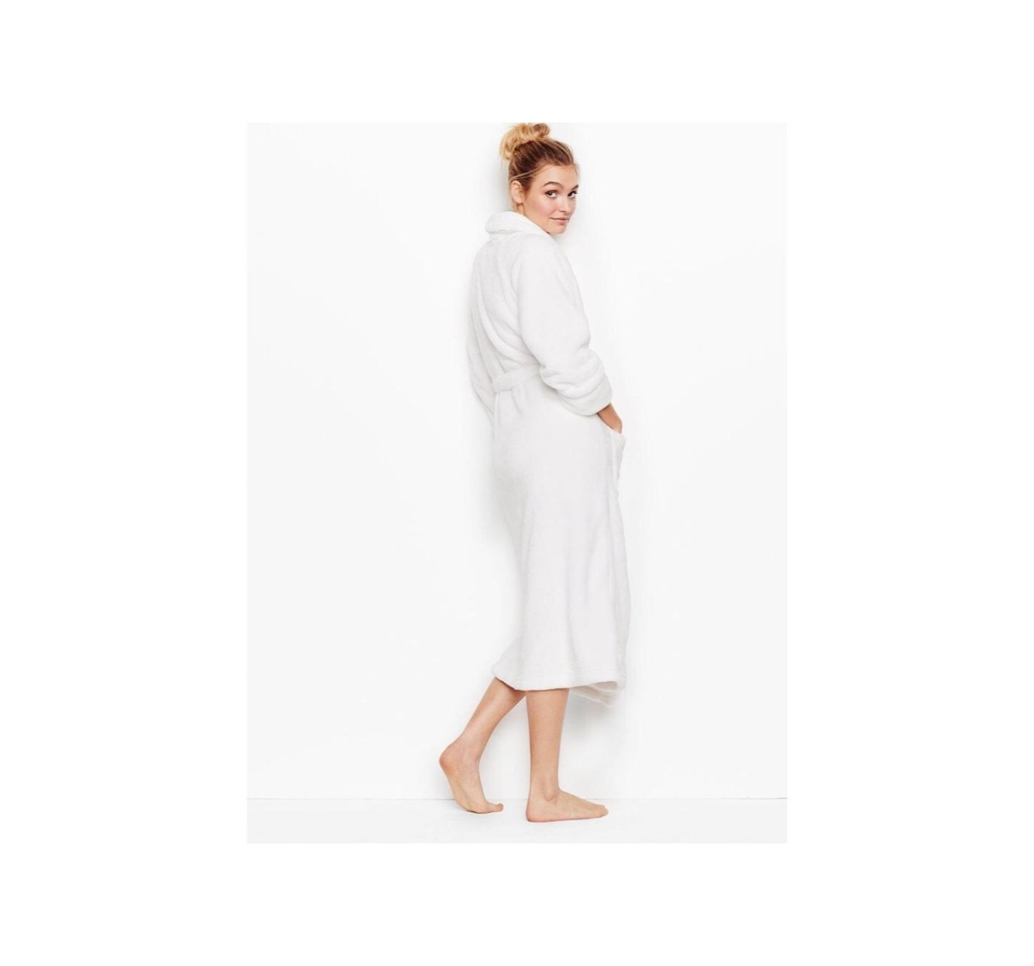 Халат PINK COZY PLUSH Long ROBE IVORY