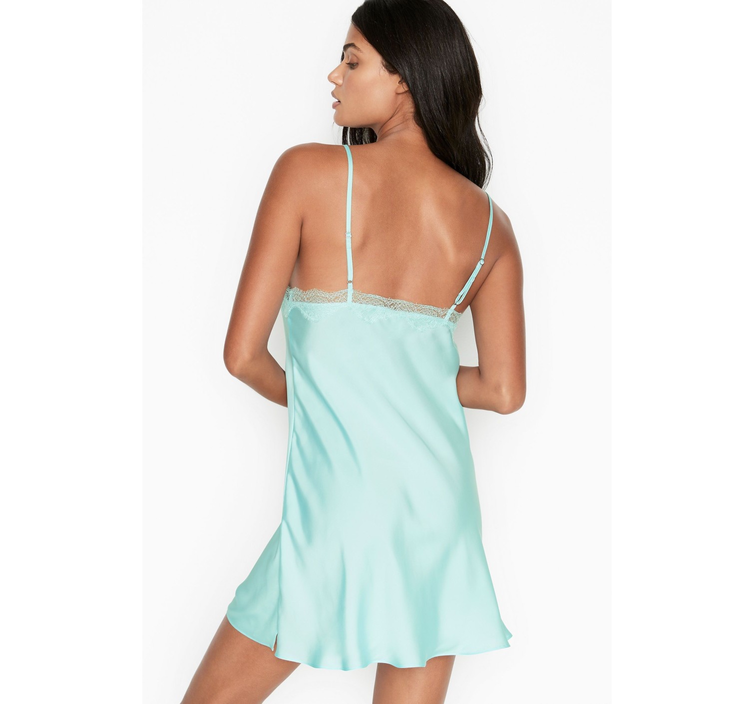 Пеньюар Satin Slip Dress Opal Blue