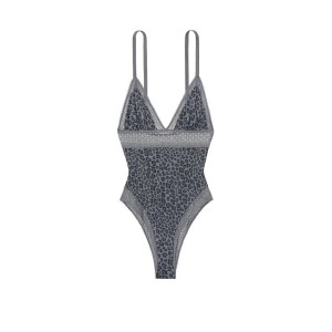 Боди Modal Lace Body Grey Leopard
