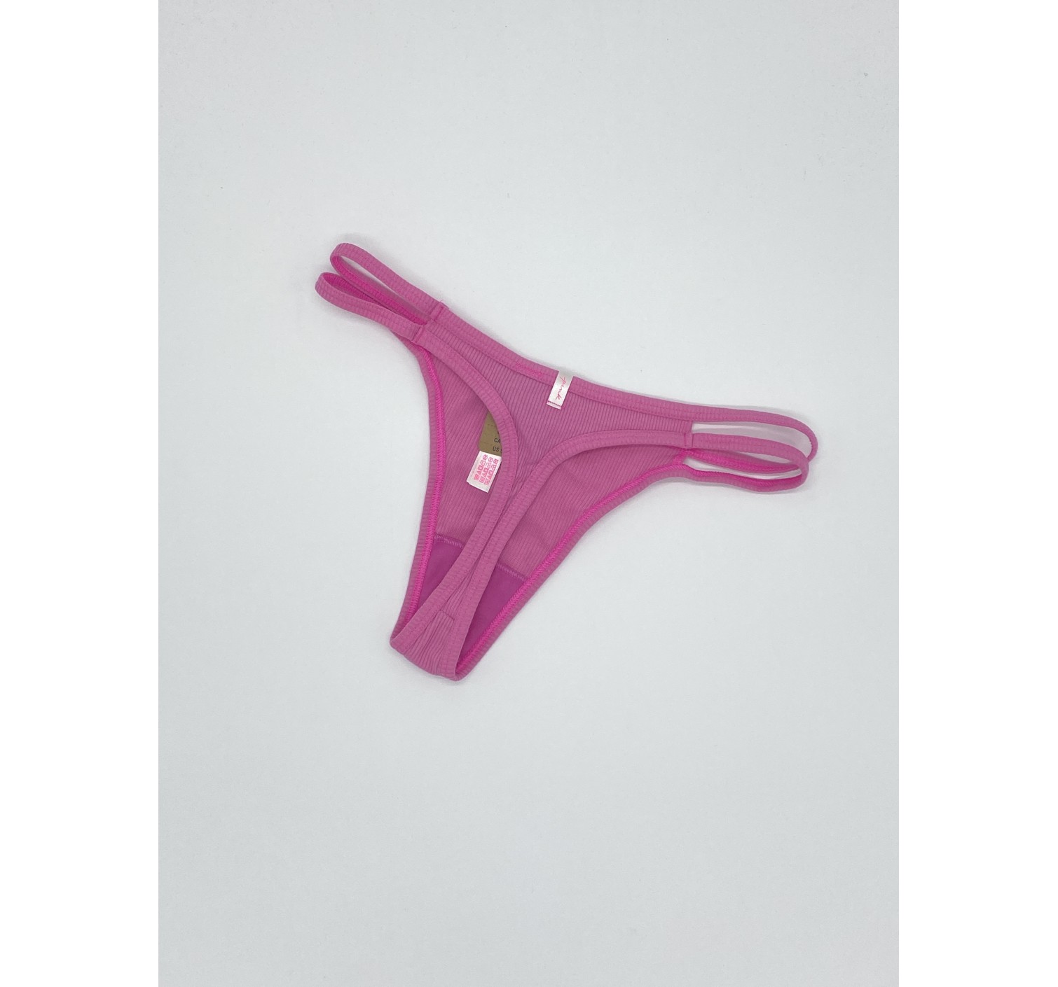 Трусики Cotton Ribbed Thong panty Neon Princess