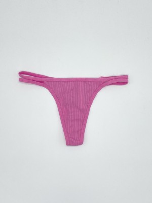 Трусики Cotton Ribbed Thong panty Neon Princess
