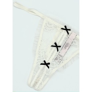 Трусики Dream Angels V-string panty White Lace