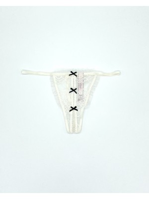 Трусики Dream Angels V-string panty White Lace