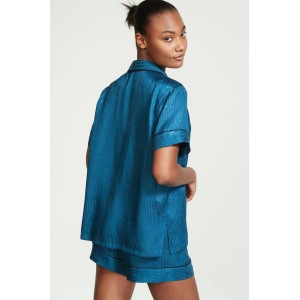 Сатиновая пижама The Satin Short Logo Pj Set logo VS