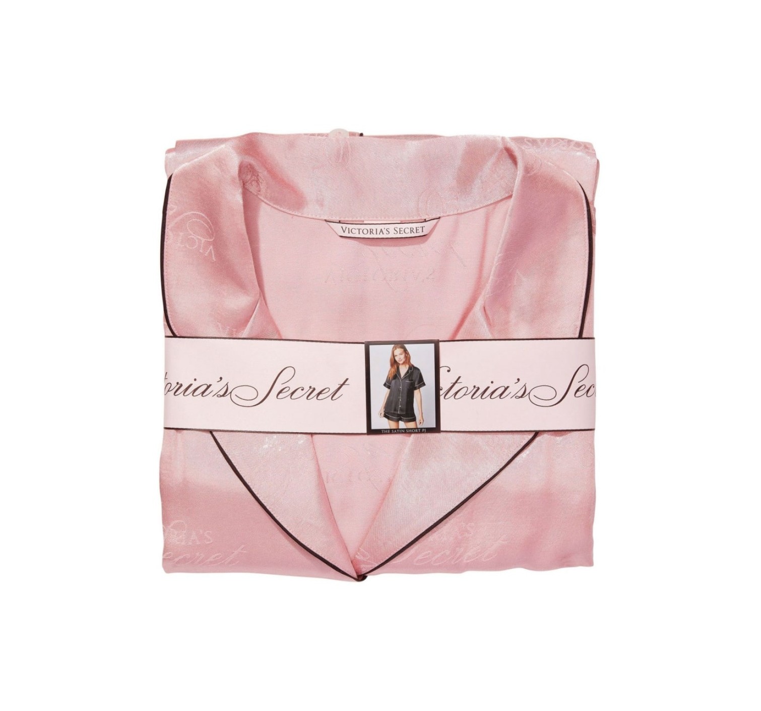 Сатинова піжама Satin Short Rose Pj Set V logo