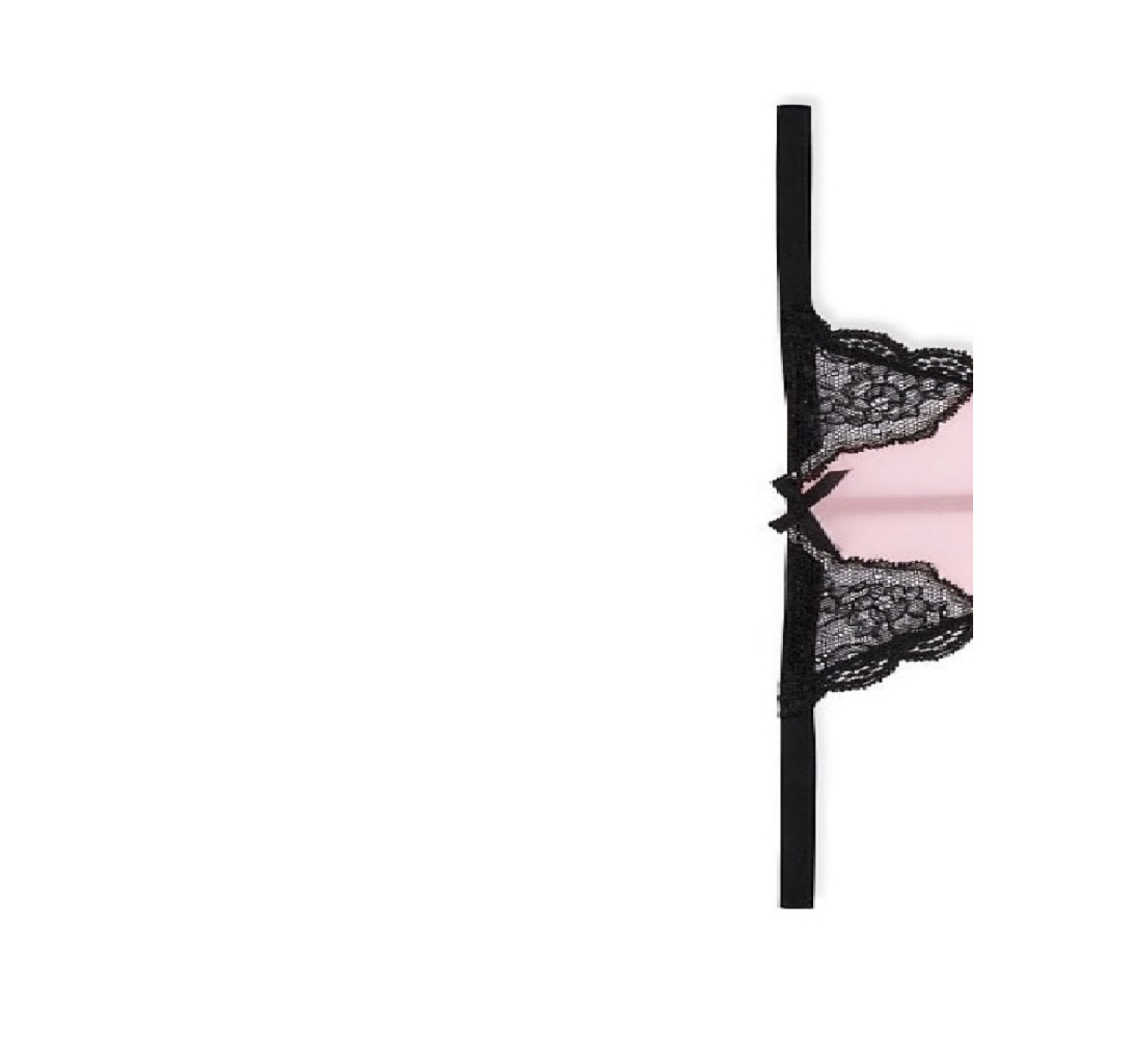 Tрусики Dream Angels V-string panty Black Lace