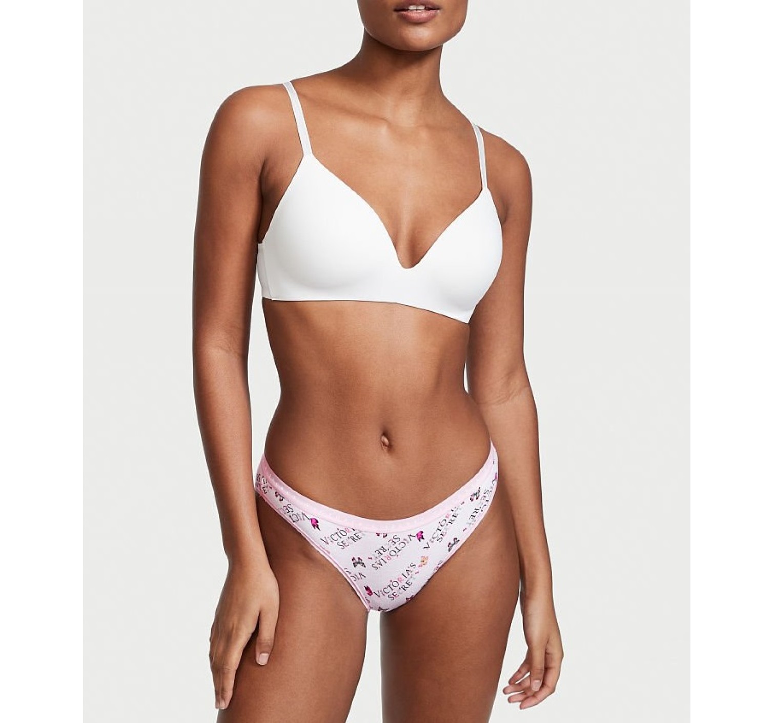 Трусики Stretch Cotton Bikini panty White Logo Butterfly