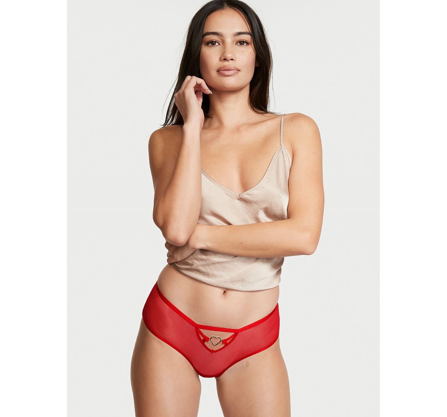 Трусики чики Very Sexy Lipstick Strappy Heart Cheeky Panty