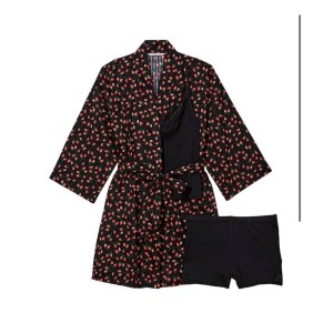Піжама Cotton 3-PIECE PJ Set Strawberry print