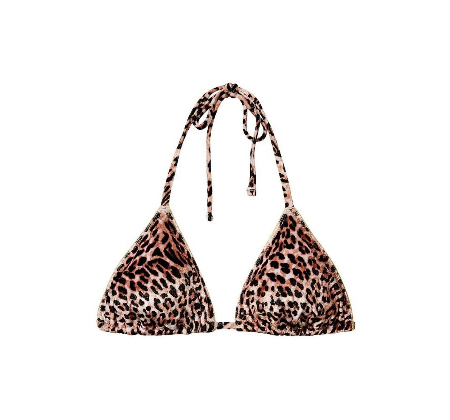 Купальник велюровый Triangle Velvet Bikini Leopard