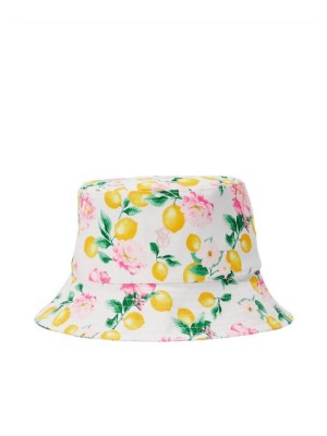 Панама с цветочно-лимонным принтом Victoria’s Secret Cotton Hat