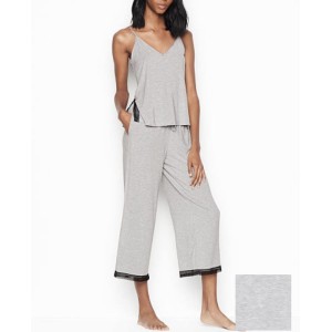 Піжама Victoria's Secret Modal Cami Pj Set Lace Inset Medium Heather Grey
