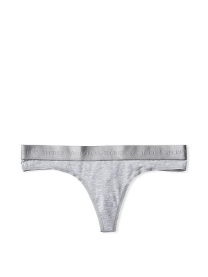 Трусики стринги Cotton Thong panty Grey