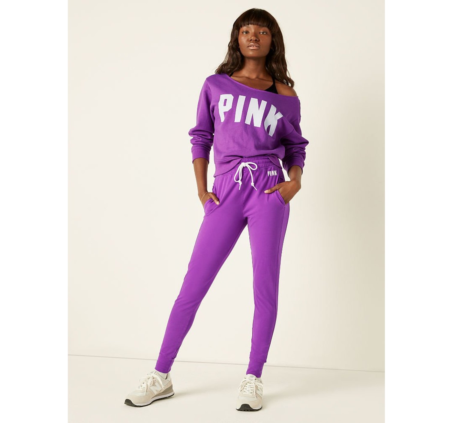 Спортивний костюм PINK Neon Purple Classic Logo