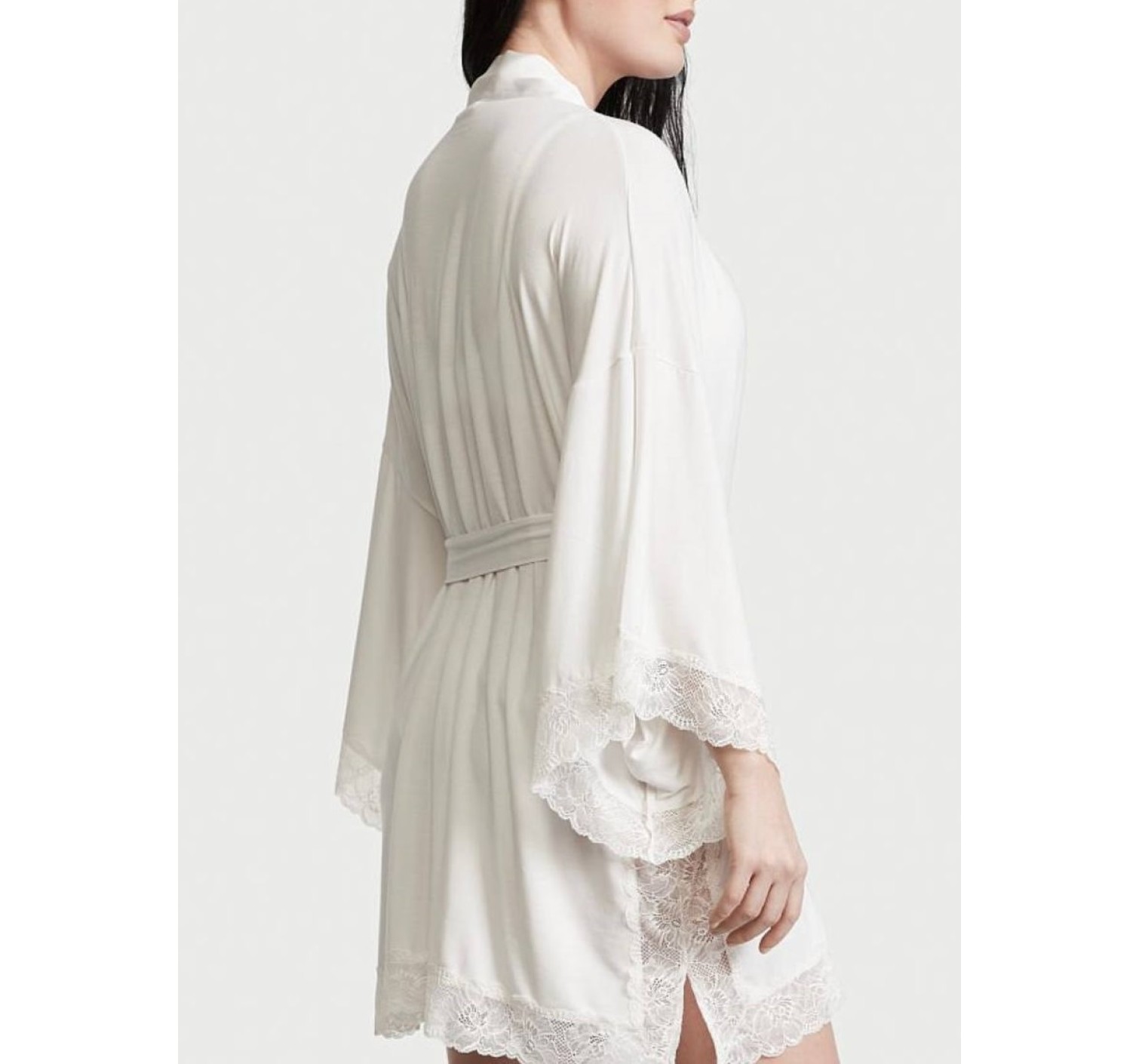 Халат Heavenly White Lace Modal Kimono