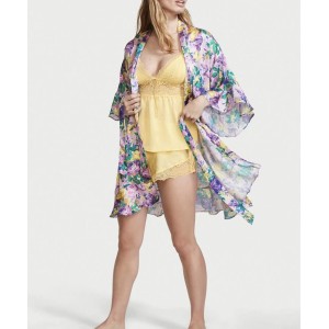 Сатиновый халат Very Sexy Satin Kimono Floral print