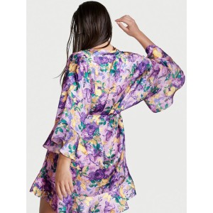 Сатиновый халат Very Sexy Satin Kimono Floral print
