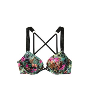 Купальник з подвійним пушапом Shine Strap SWIM Palm print