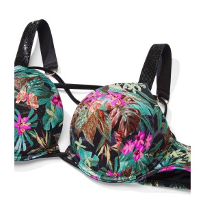 Купальник з подвійним пушапом Shine Strap SWIM Palm print