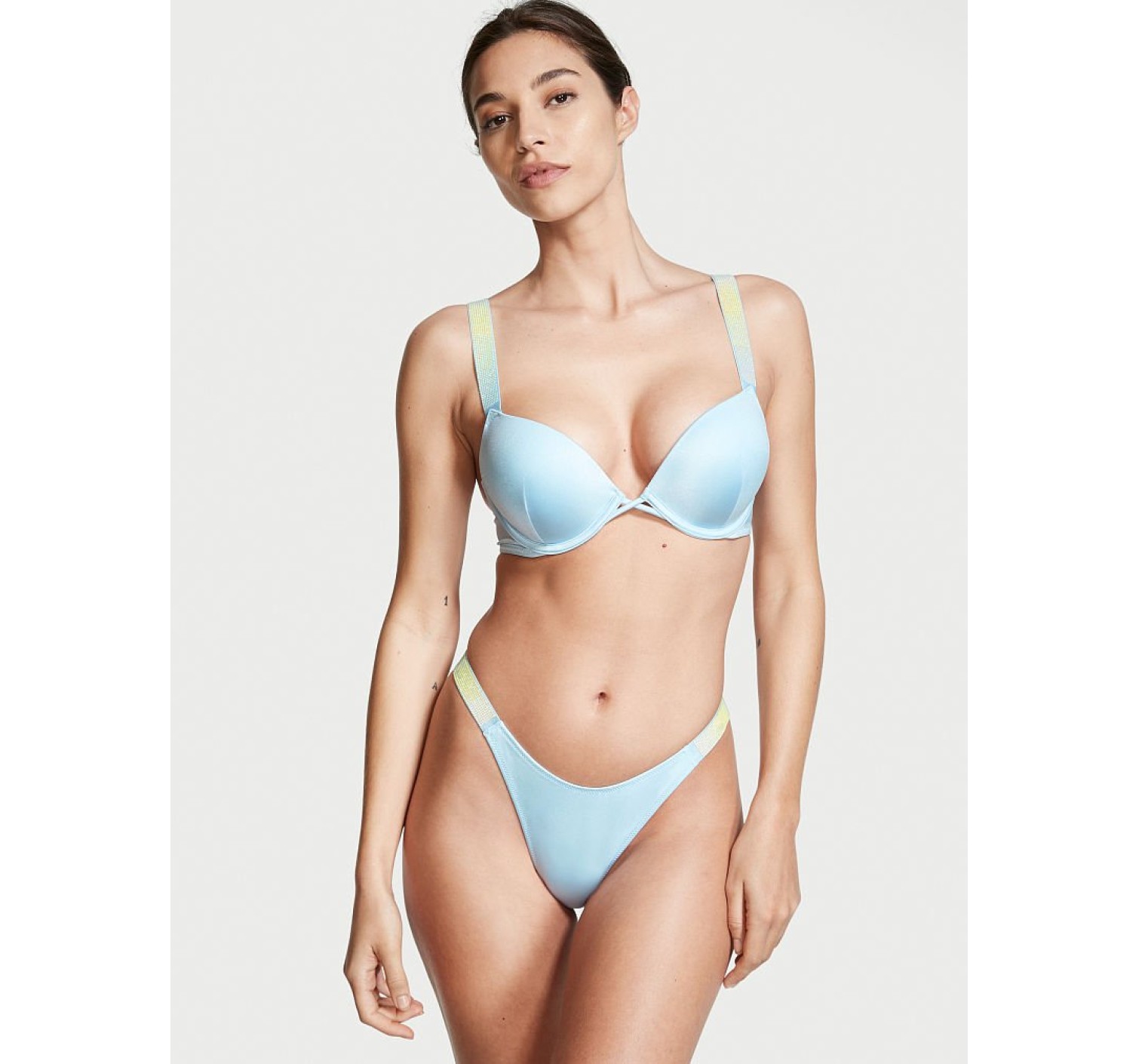 Купальник c двойным пушап Shine Strap Purity Blue SWIM
