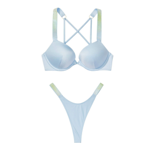 Купальник c двойным пушап Shine Strap Purity Blue SWIM