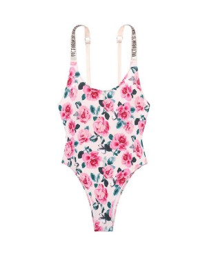 Купальник монокини Виктория Сикрет So Rose Shine Strap One-piece