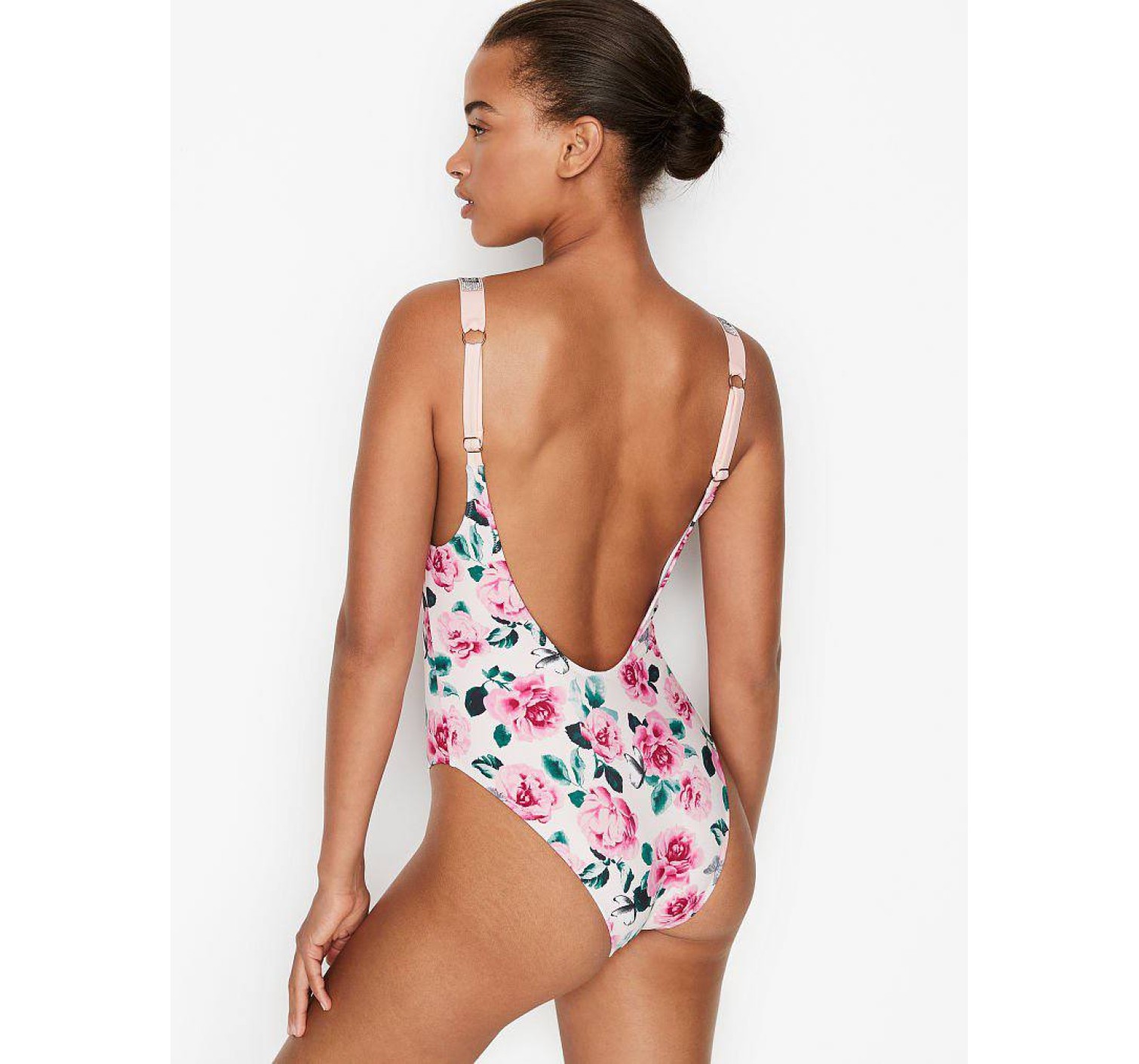 Купальник монокіні Вікторія Сікрет So Rose Shine Strap One-piece
