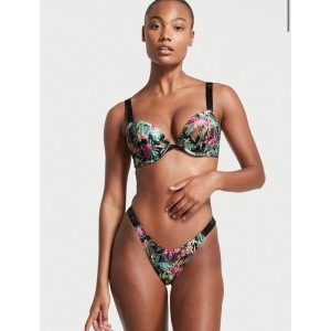 Купальник з подвійним пушапом Shine Strap SWIM Palm print
