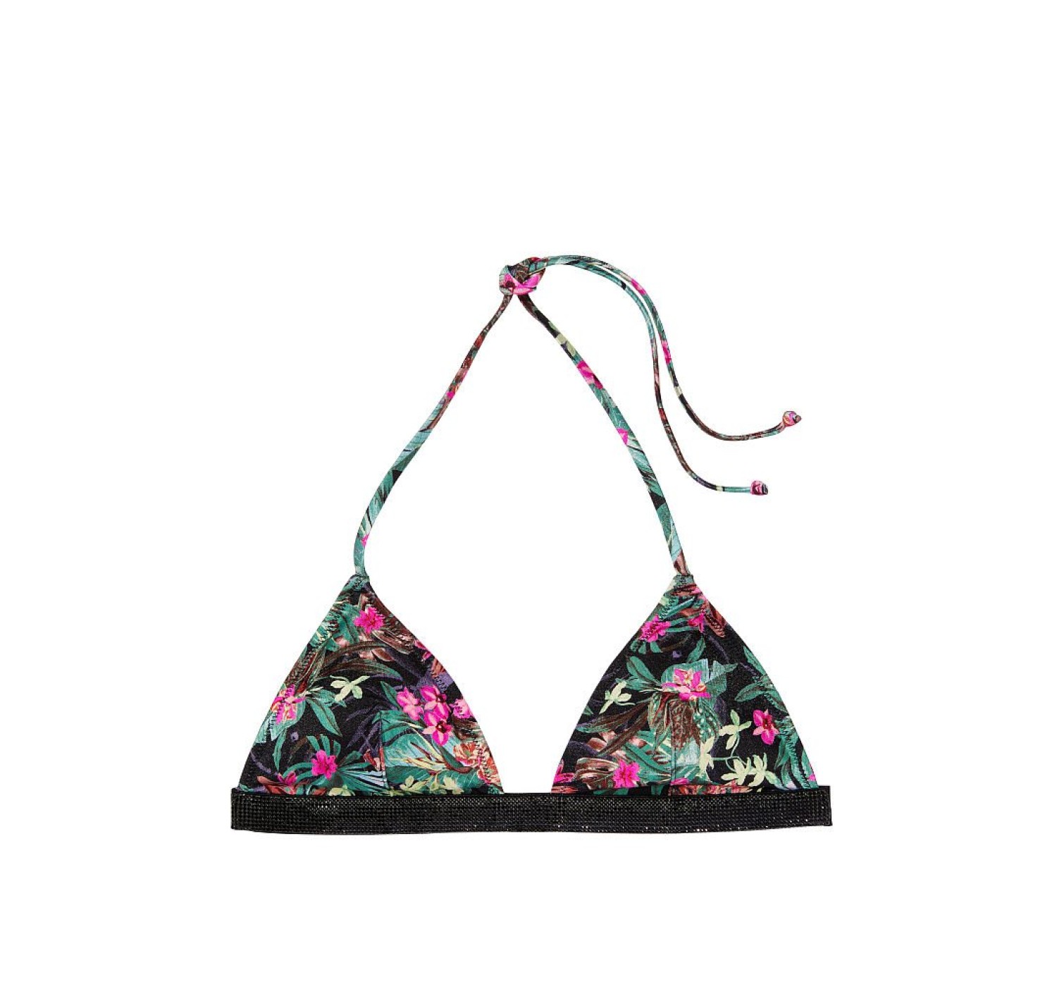 Купальник Triangle Shine Strap Swim Top Thong bottom Palm