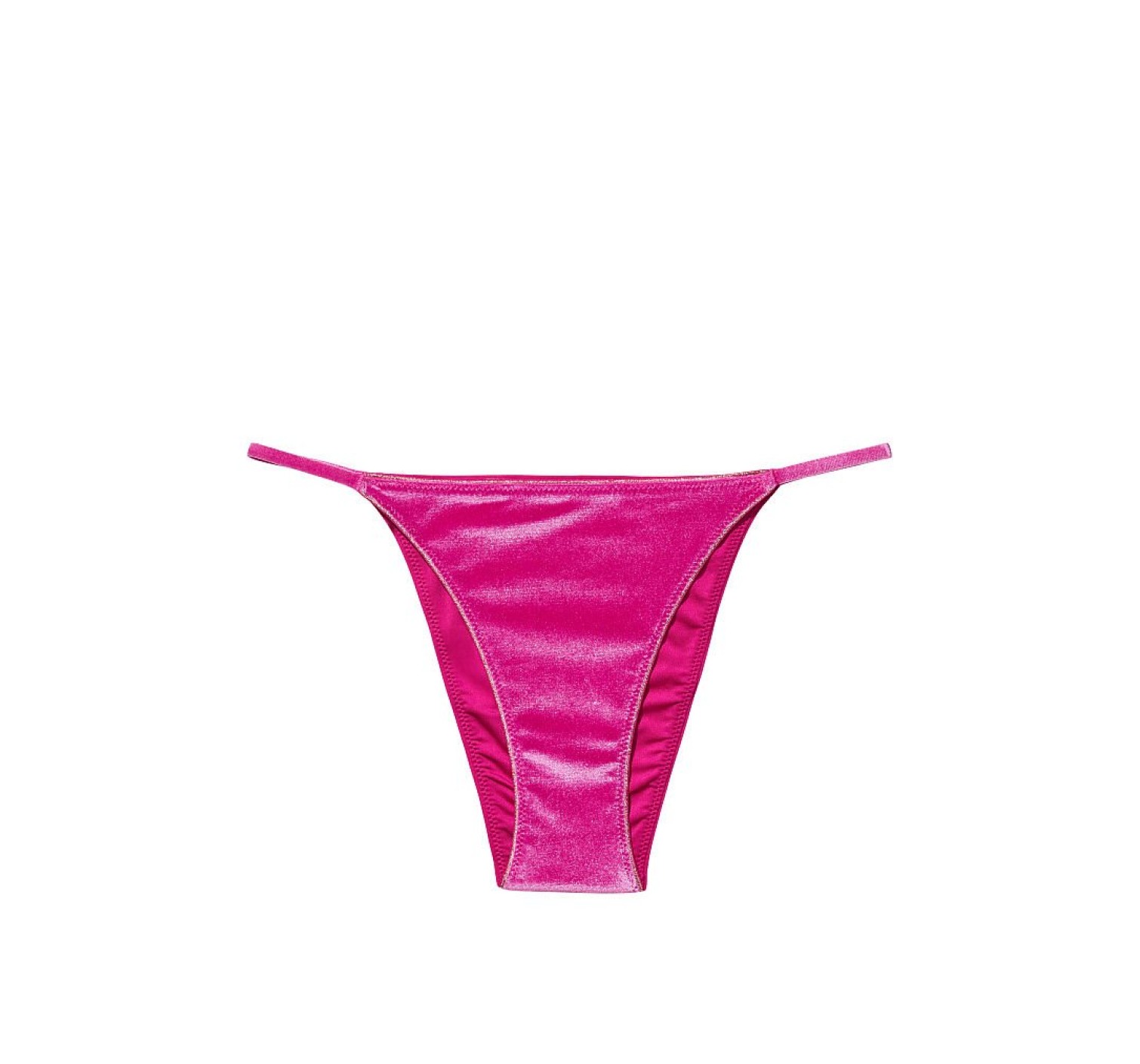 Велюровий купальник Scoop Swim Top Velvet Fuchsia Bikini