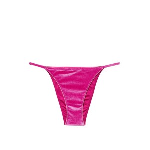 Велюровий купальник Scoop Swim Top Velvet Fuchsia Bikini