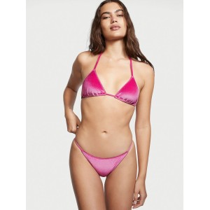 Велюровий купальник Scoop Swim Top Velvet Fuchsia Bikini
