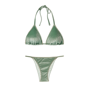 Велюровий купальник Triangle Velvet Cadette Green